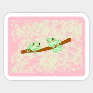 cute frogs in love Sticker